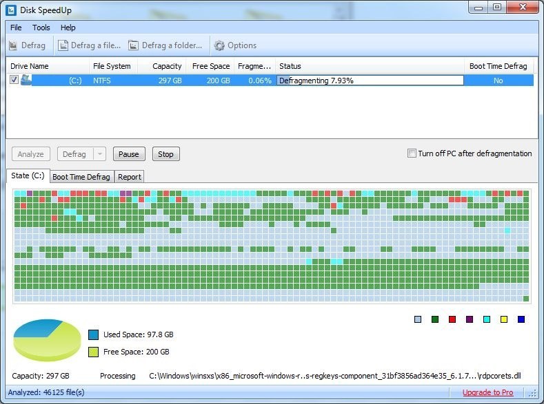 Disk SpeedUp - Screenshot #4