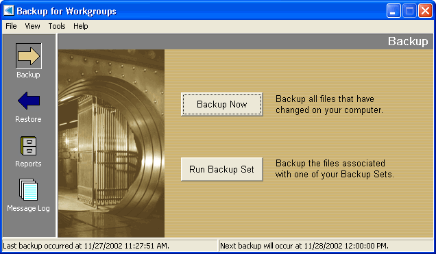 Backup for Workgroups - Screenshot #4