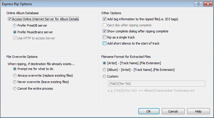 Express Rip CD Ripper Software - Screenshot #11
