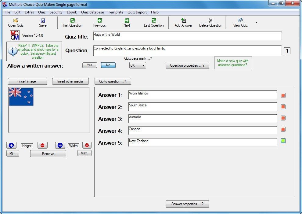 Multiple Choice Quiz Maker - Screenshot #13