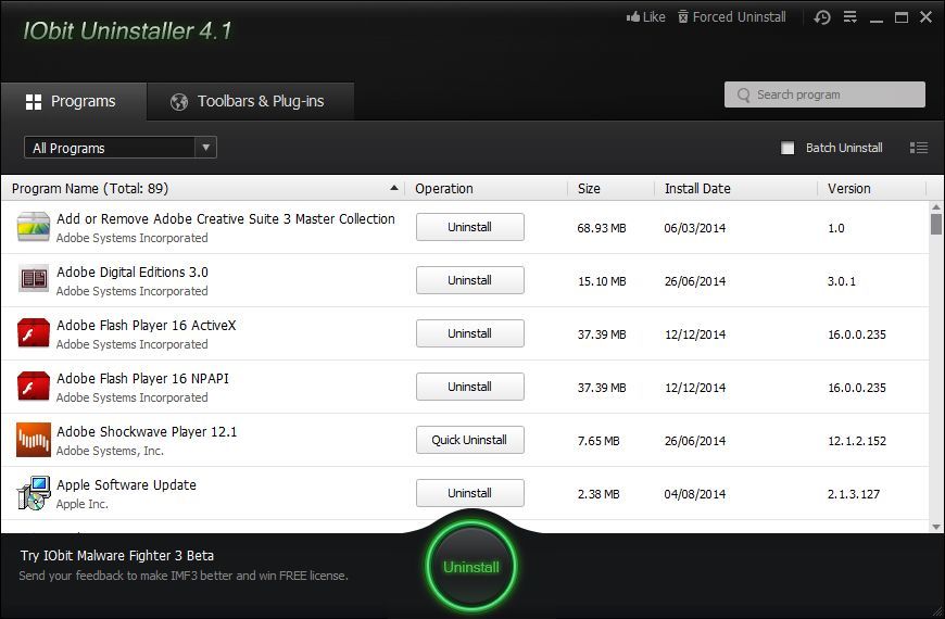 IObit Uninstaller - Screenshot #9
