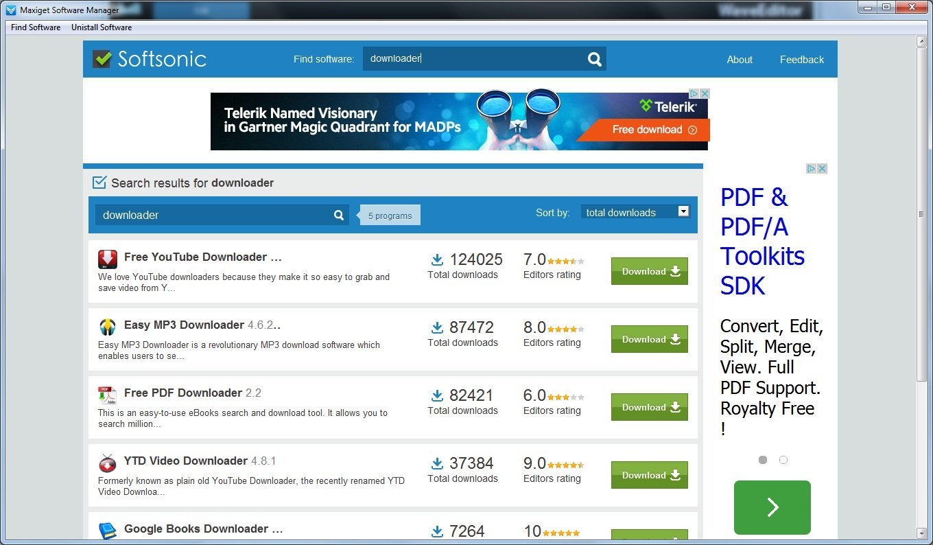 MaxiGet Software Manager - Screenshot #6