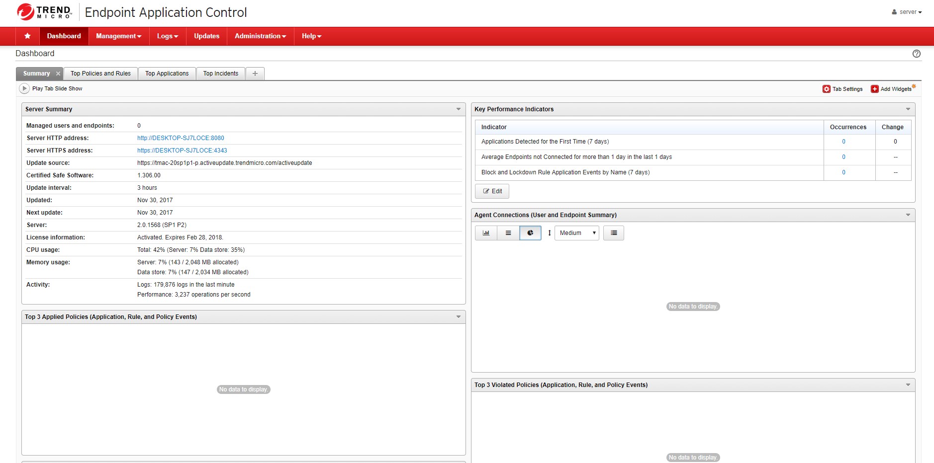 Trend Micro Endpoint Application Control Agent - Screenshot #1