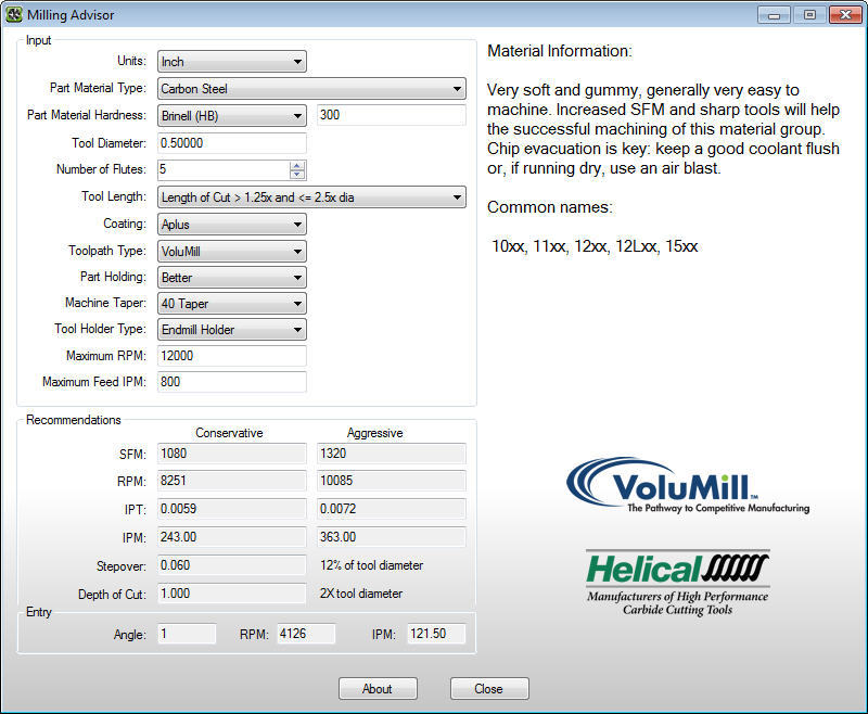 archive software helical milling advisor download