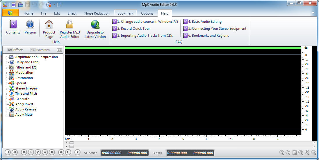 Mp3 Audio Editor - Screenshot #1