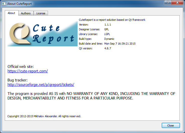 CuteReport - Screenshot #1