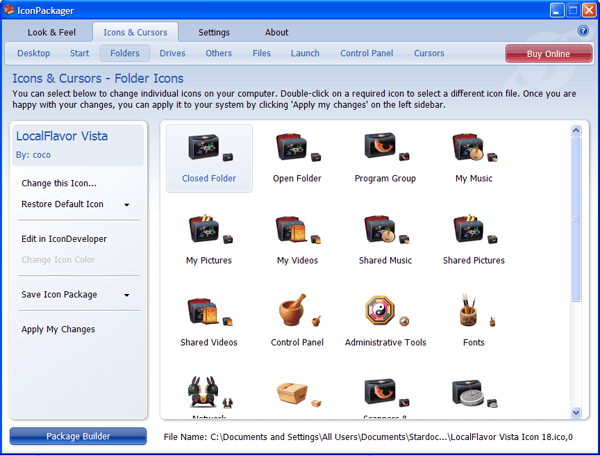IconPackager - Screenshot #1