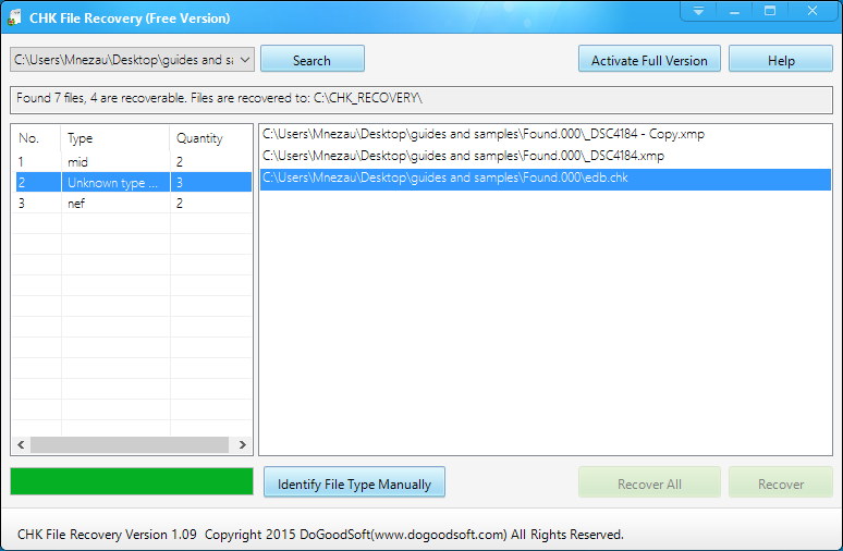 CHK File Recovery - Screenshot #3