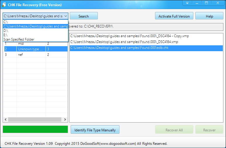 CHK File Recovery - Screenshot #2