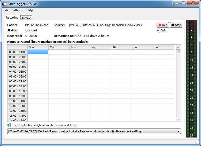 RadioLogger - Screenshot #1