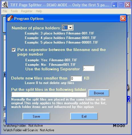 TIFF Splitter Deluxe latest version - Get best Windows software