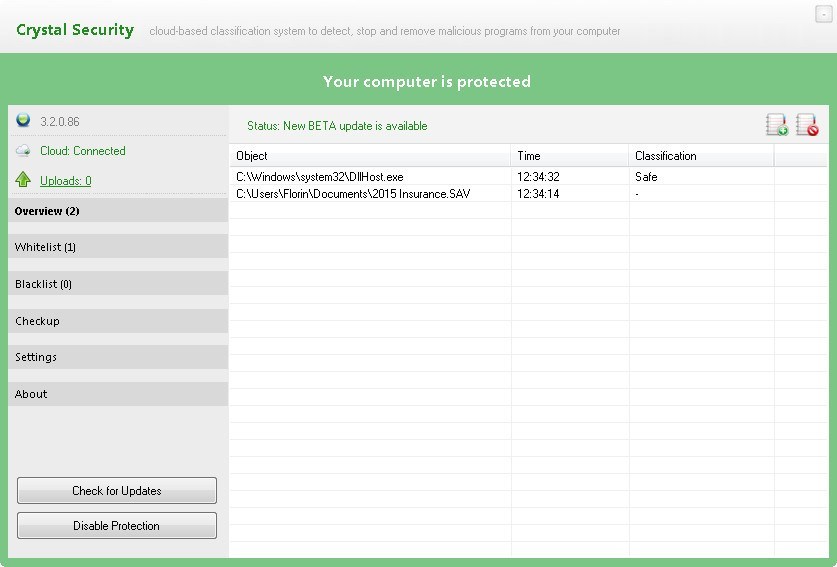 Crystal Security - Screenshot #2