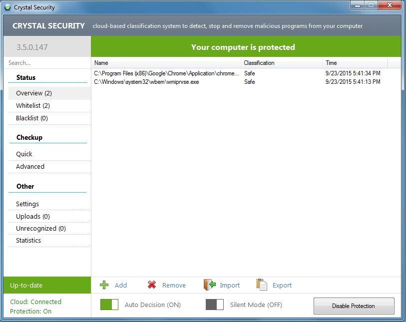 Crystal Security - Screenshot #1