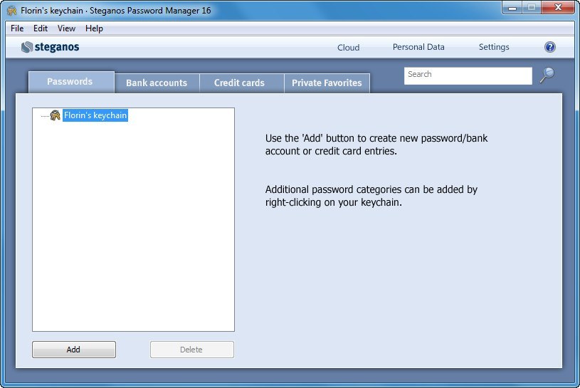 Steganos Password Manager - Screenshot #20