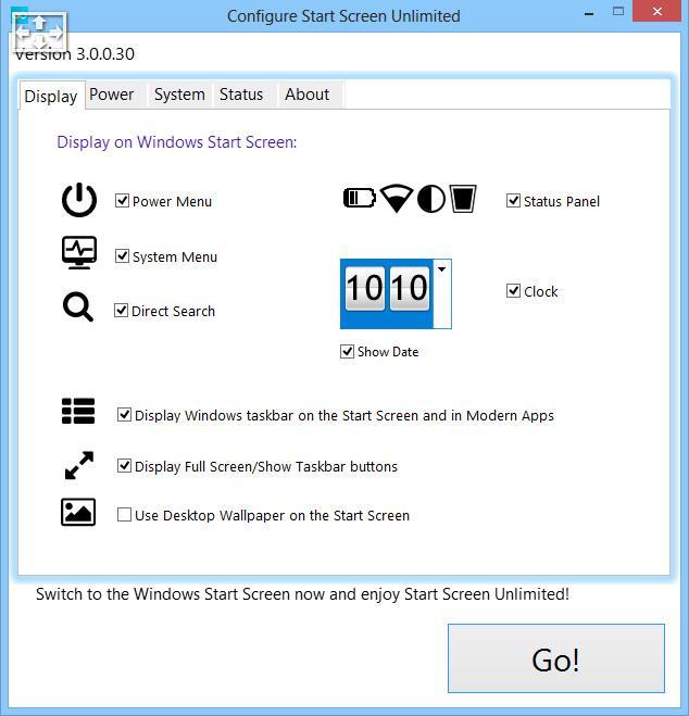 Start Screen Unlimited - Screenshot #2