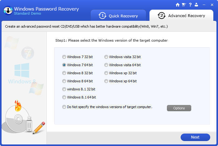 Windows Password Recovery - Screenshot #2