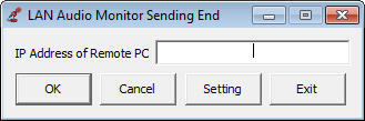 LAN Audio Monitor Sending End - Screenshot #1
