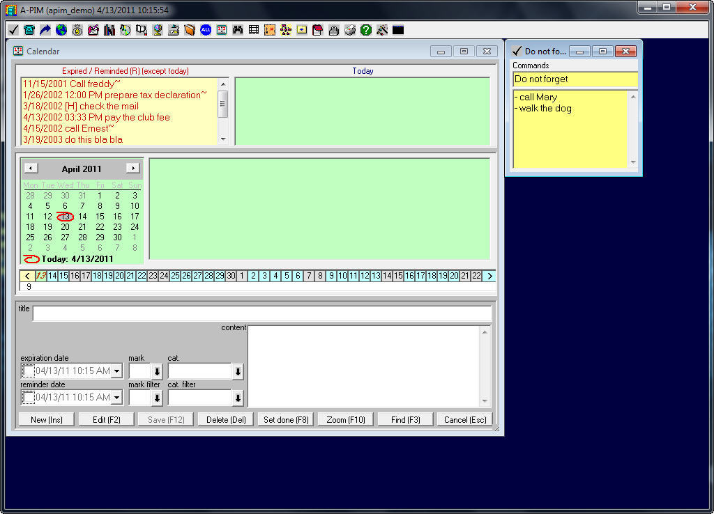 Allin1 Personal Information Manager download for free SoftDeluxe