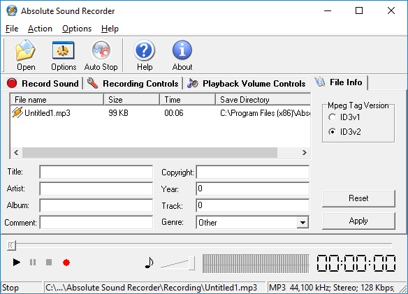 Absolute Sound Recorder - Screenshot #4