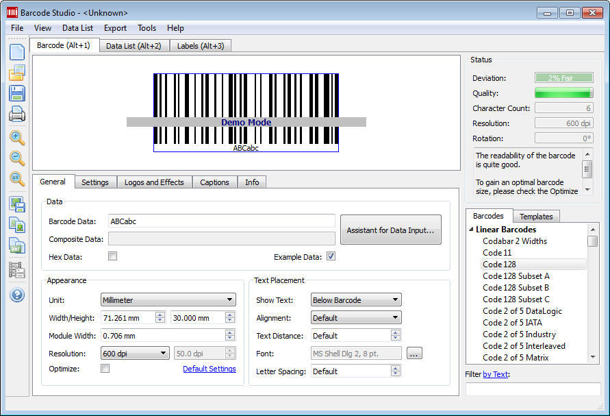 TEC-IT Barcode Studio - Screenshot #21