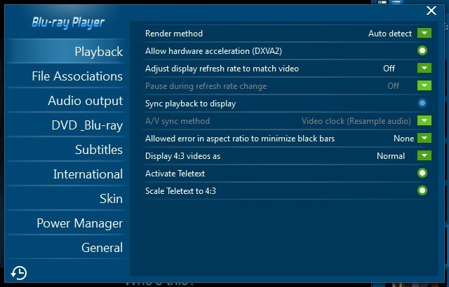 leawo blu ray player navigating menu