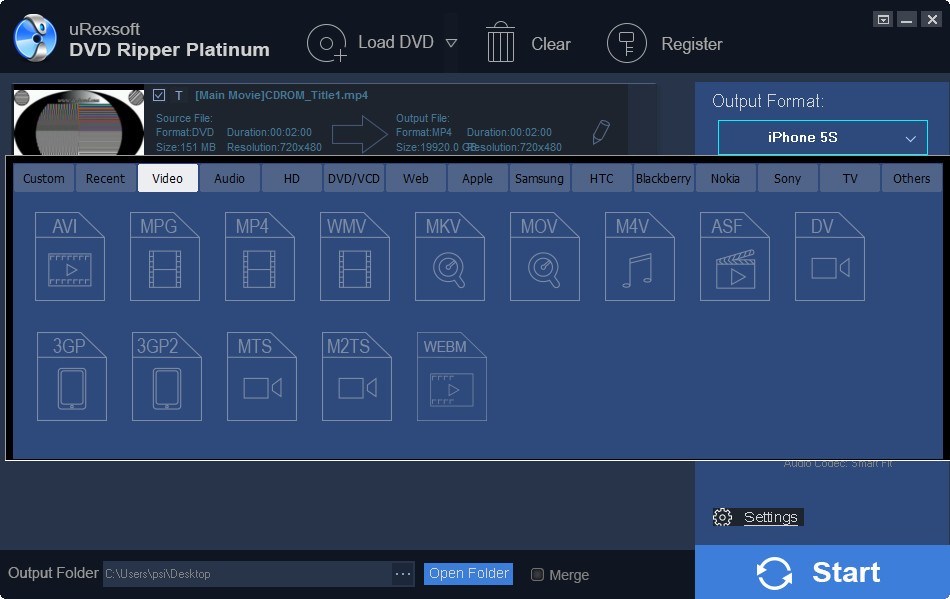 uRex DVD Ripper Platinum - Screenshot #3