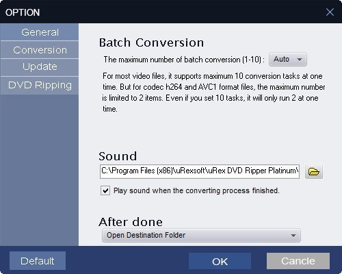 uRex DVD Ripper Platinum - Screenshot #1