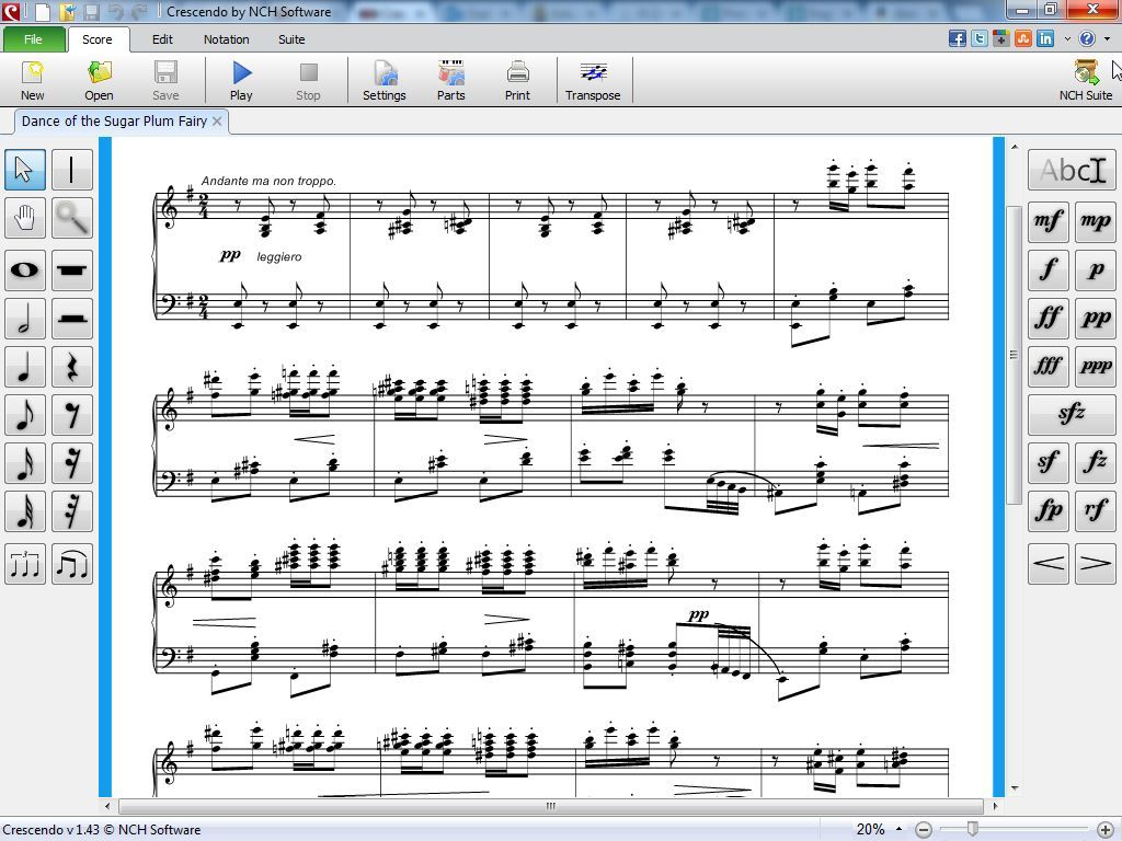 Crescendo Music Notation Editor latest version Get best Windows software