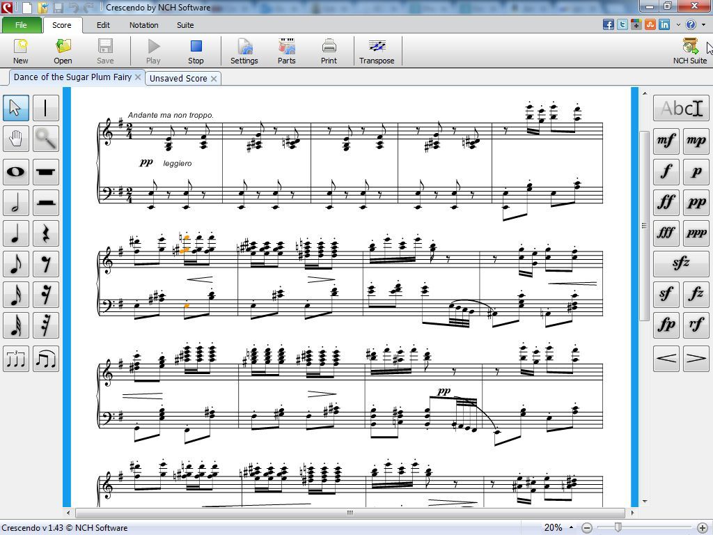Crescendo Music Notation Editor latest version Get best Windows software