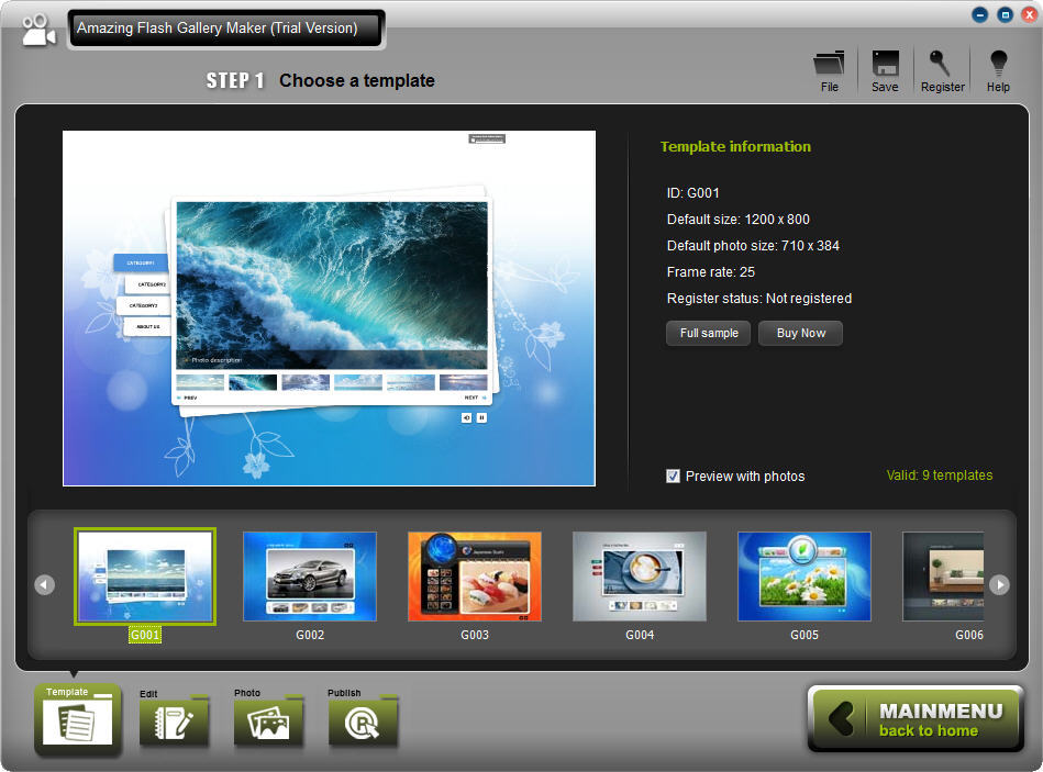 Amazing Flash Gallery Maker latest version - Get best Windows software