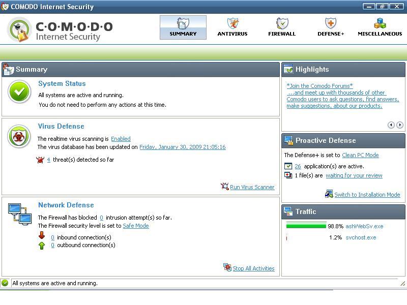 COMODO Internet Security - Screenshot #17