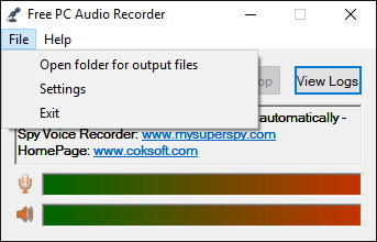 Free PC Audio Recorder - Screenshot #3