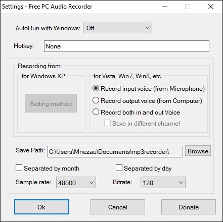 Free PC Audio Recorder - Screenshot #2