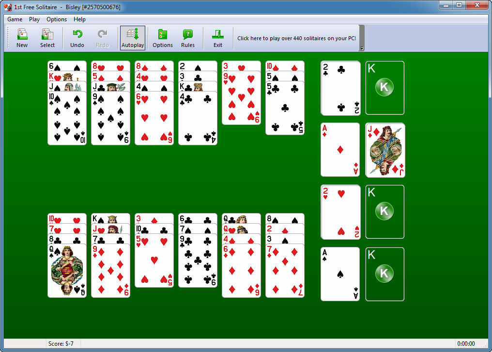 1st Free Solitaire - Screenshot #2