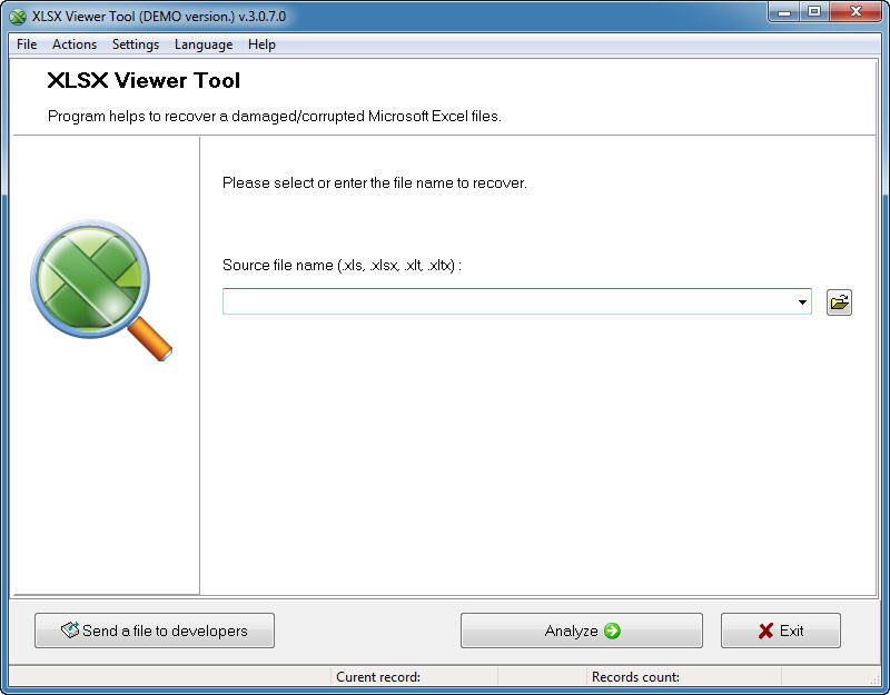 Xlsx reader. Xlsx viewer free. Xlsx Windows. File view Tool.