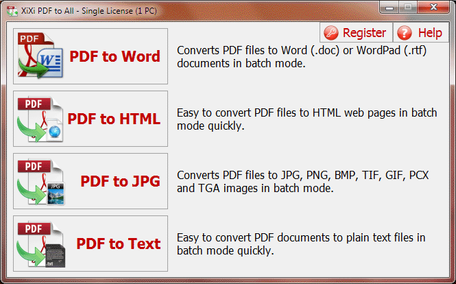 XiXi PDF to All - Screenshot #1