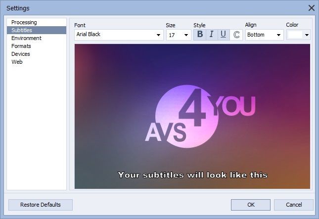 AVS Video Converter - Screenshot #4
