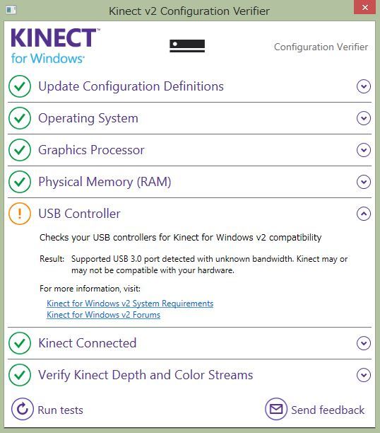 Kinect Configuration Verifier Kinect Configuration Verifier latest version - Get best Windows software