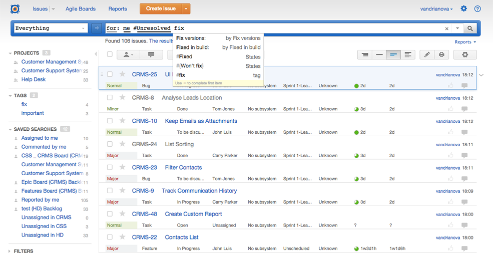 JetBrains YouTrack - Screenshot #1