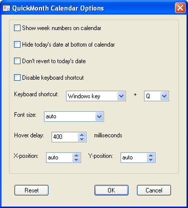 QuickMonth Calendar latest version - Get best Windows software