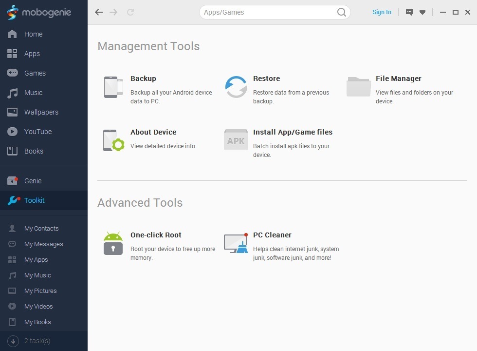 Mobogenie - Screenshot #1