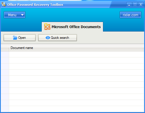 Office Password Recovery Toolbox - Screenshot #1