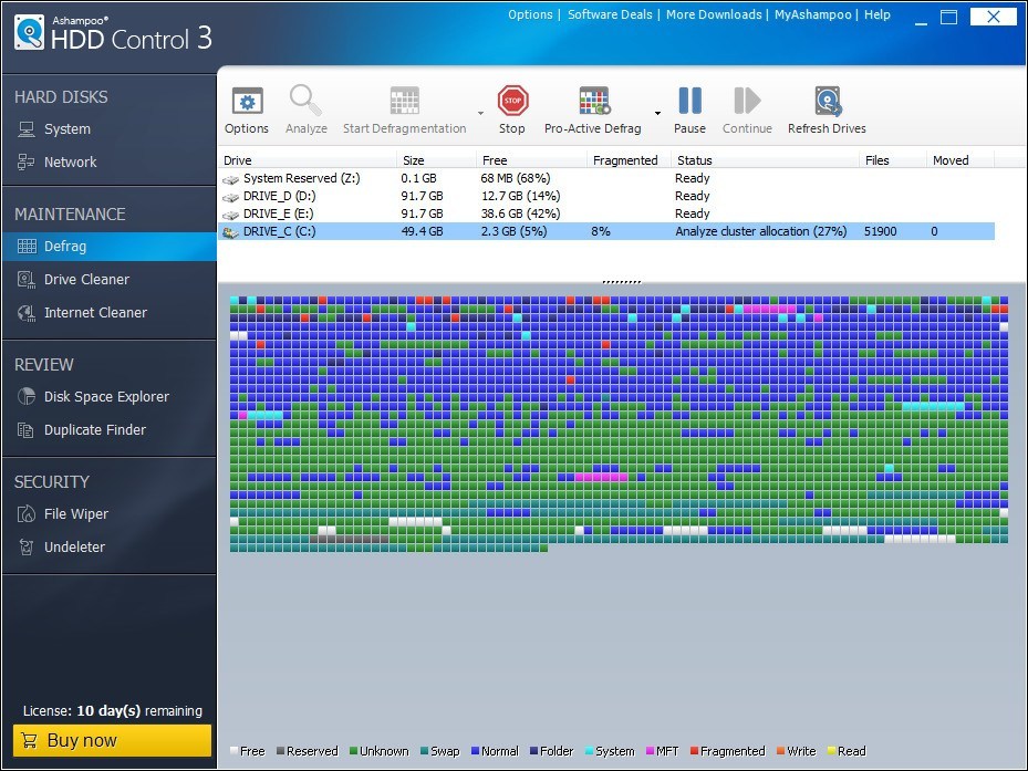 Ashampoo hdd control что это