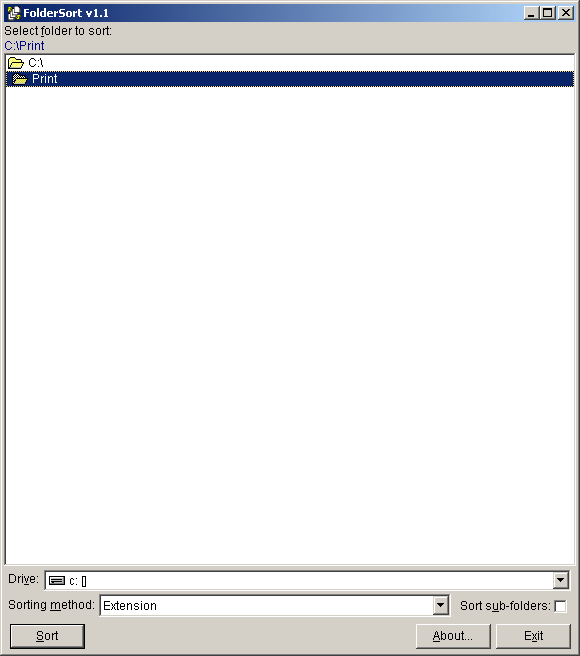 FolderSort - Screenshot #3