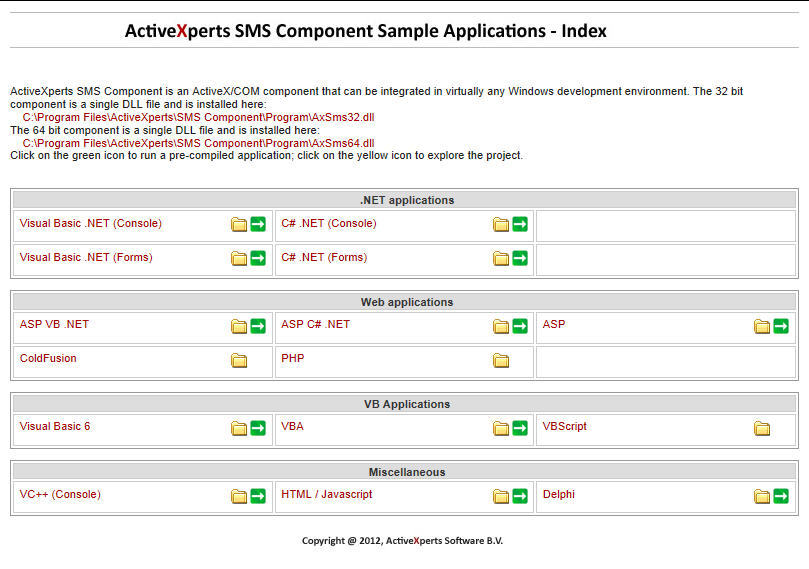 ActiveXperts SMS Component - Screenshot #1