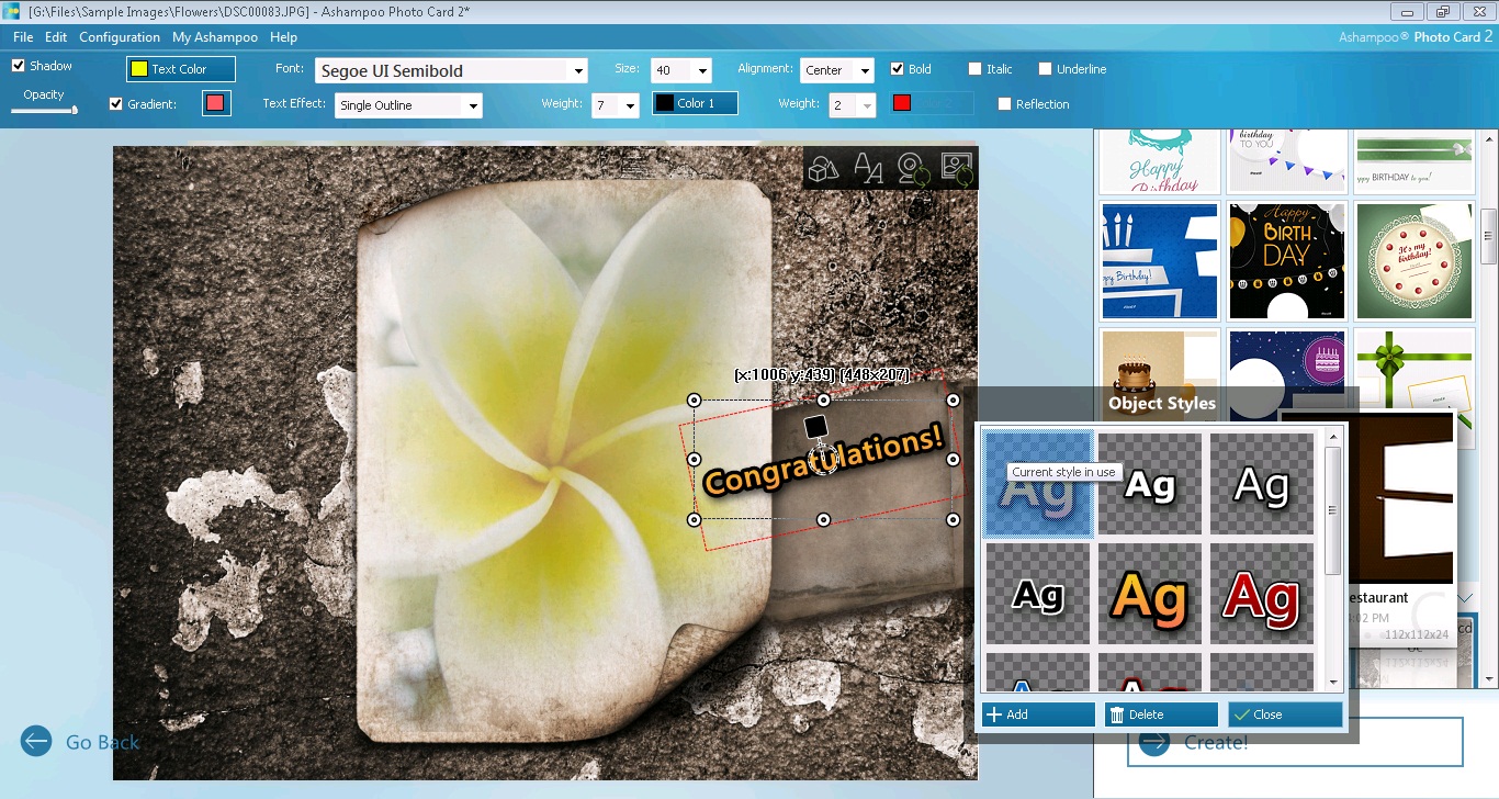 Ashampoo Photo Card - Screenshot #4
