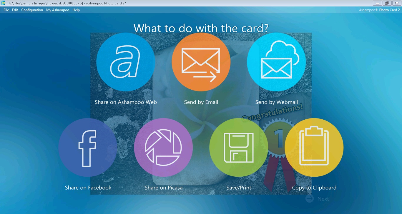 Ashampoo Photo Card - Screenshot #1