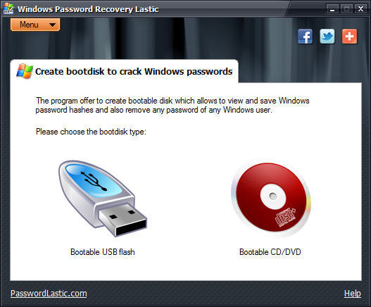 Windows Password Recovery Lastic - Screenshot #2