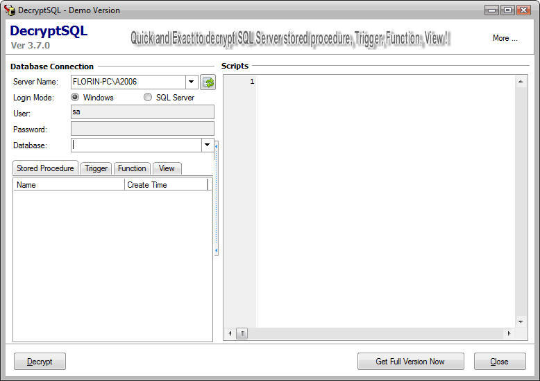 DecryptSQL - Screenshot #3