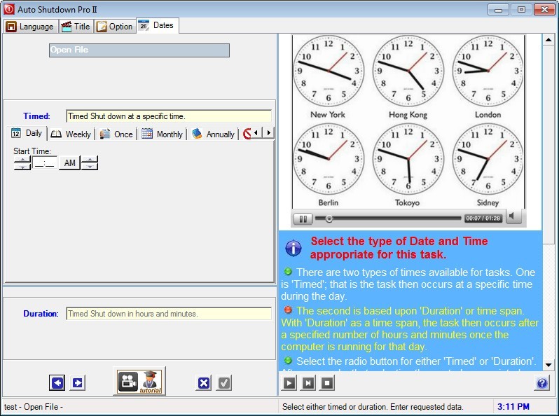 Auto Shutdown Pro II - Screenshot #1